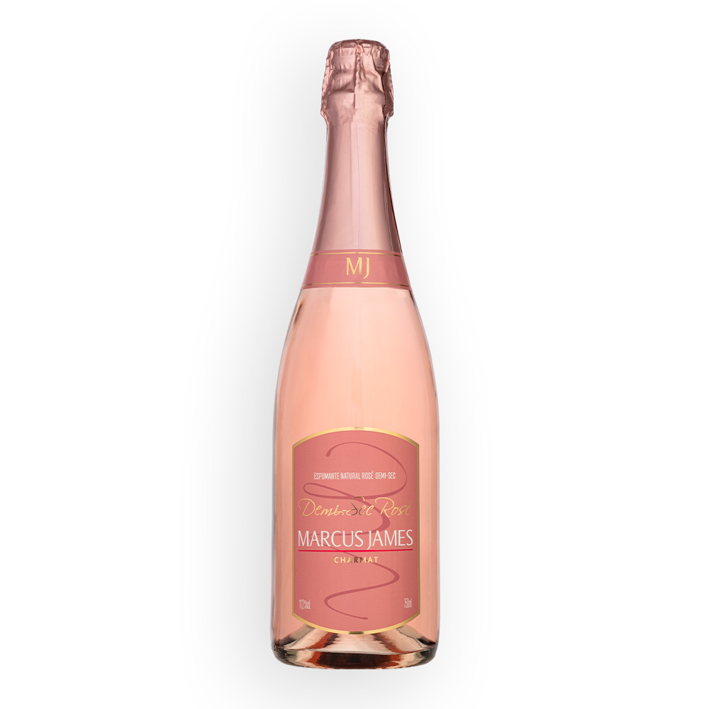 Vinho Espumante Rosé Demi Sec Marcus James ML Vestcasa